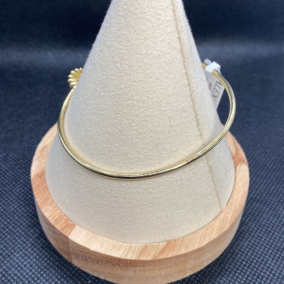 ⭐️ALEX AND ANI⭐️Palm Flex Cuff in Shiny Gold/NWT - Picture 3 of 9